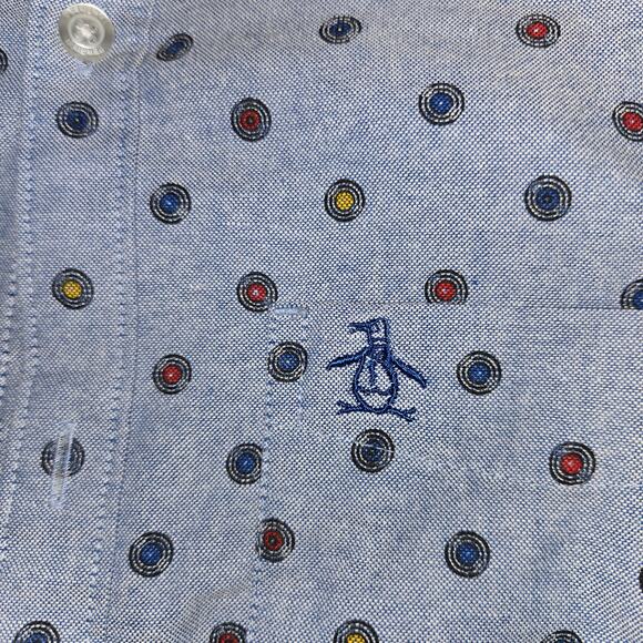An Original Penguin by Munsingwear button down sz S blue - Picture 3 of 7